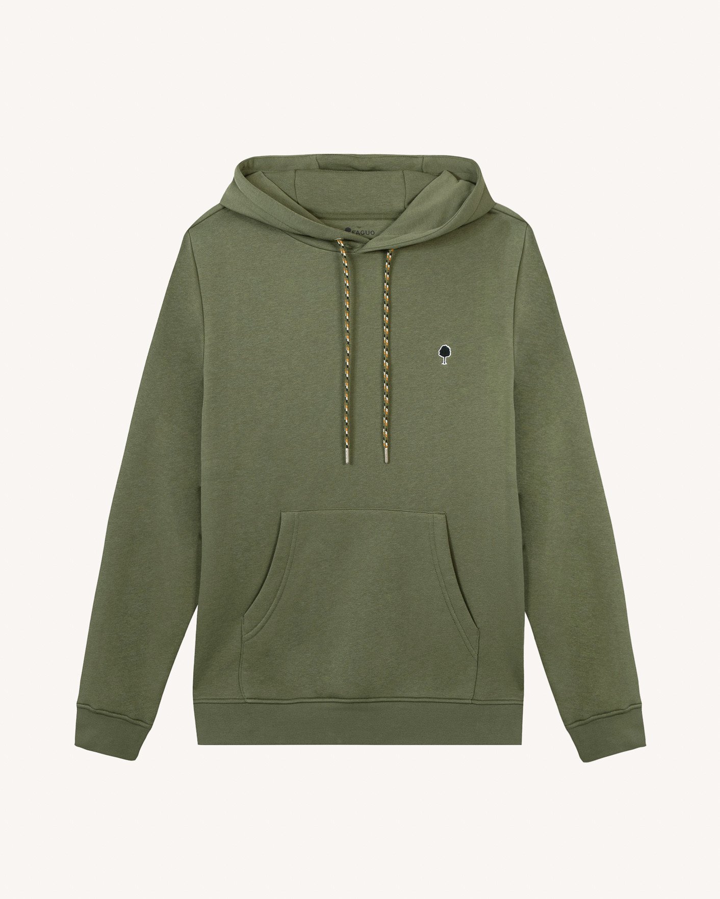 Sweat à capuche kaki coton - DIRAC