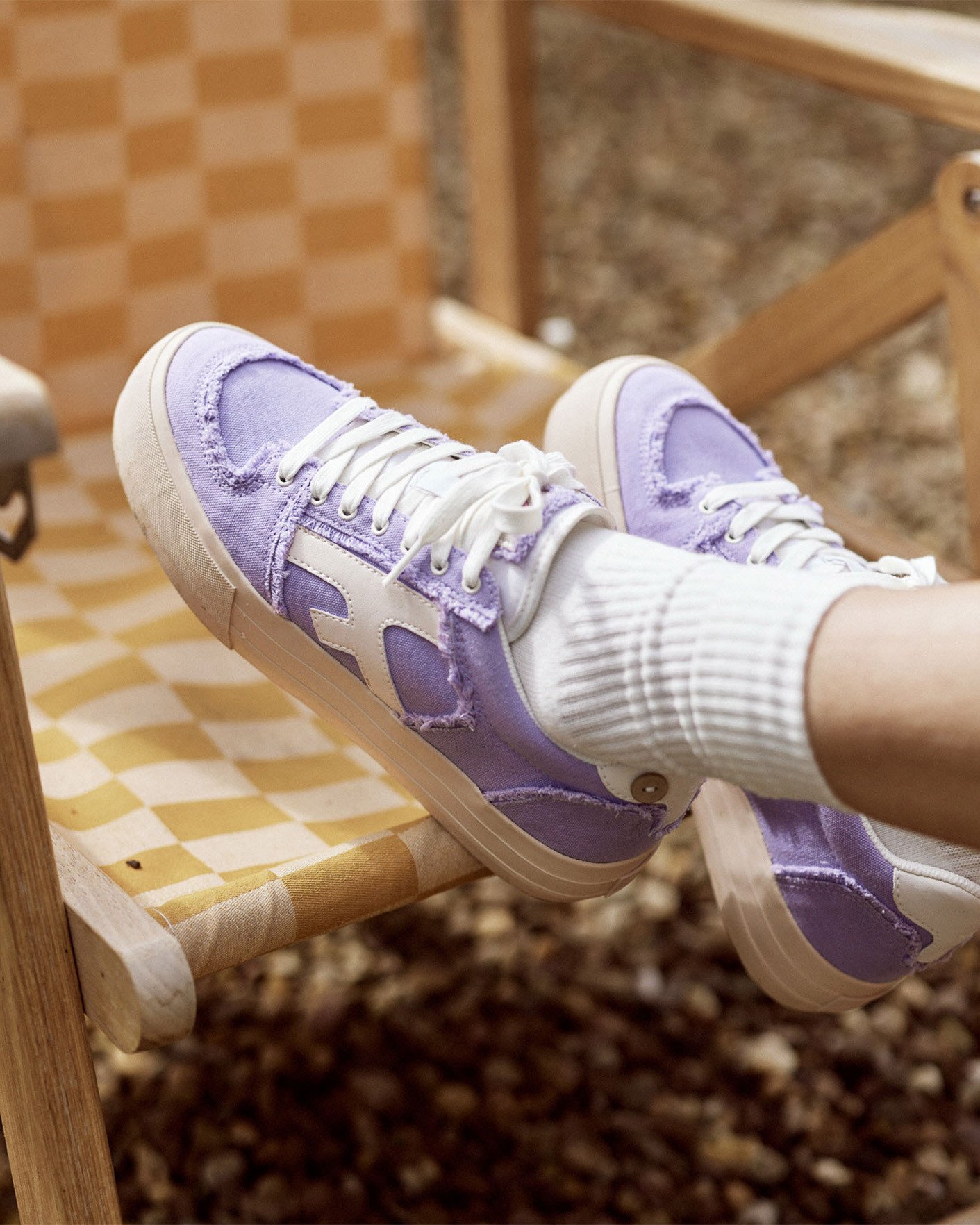 Baskets en toile violet clair - WALNUT PLATFORM