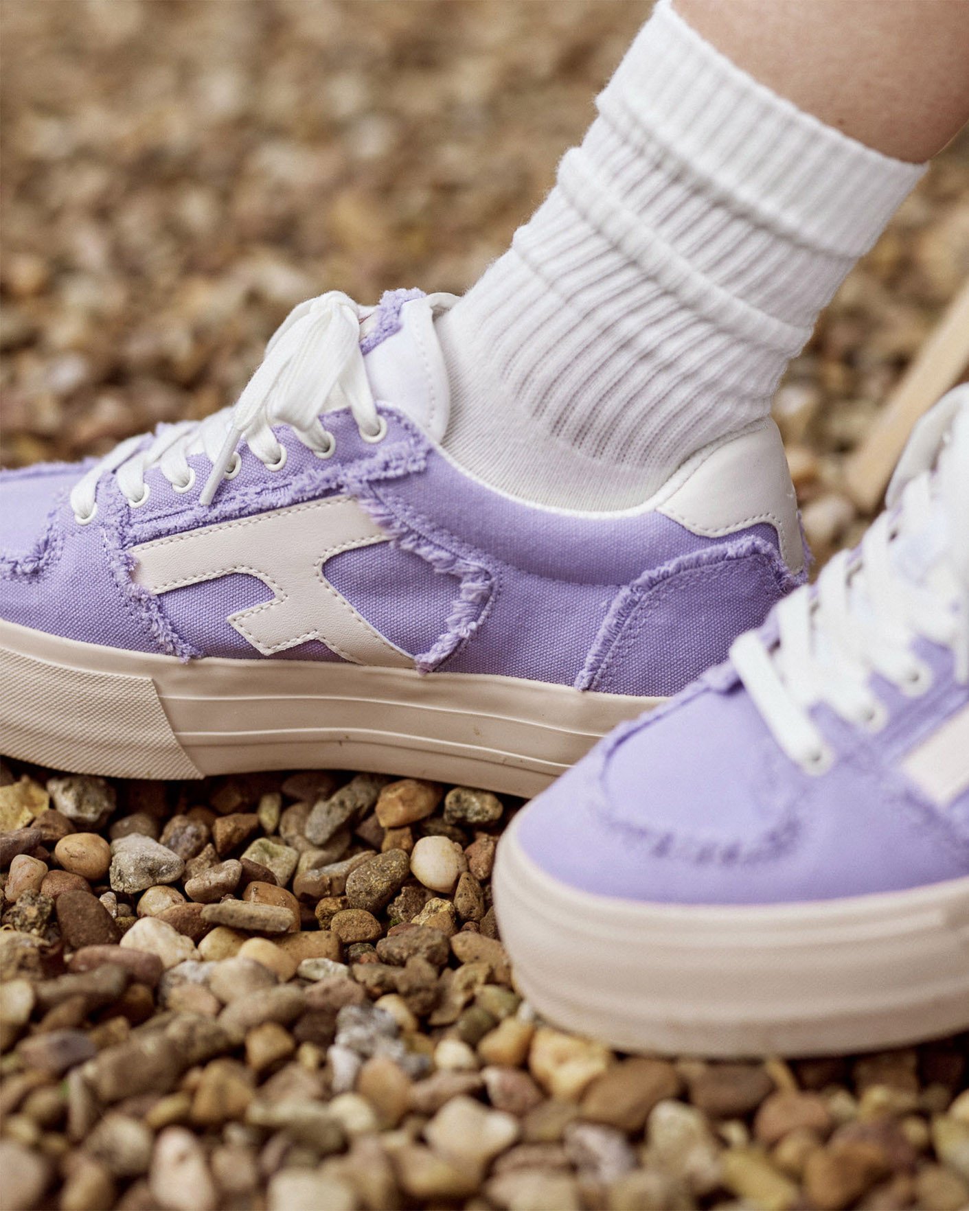 Baskets en toile violet clair - WALNUT PLATFORM