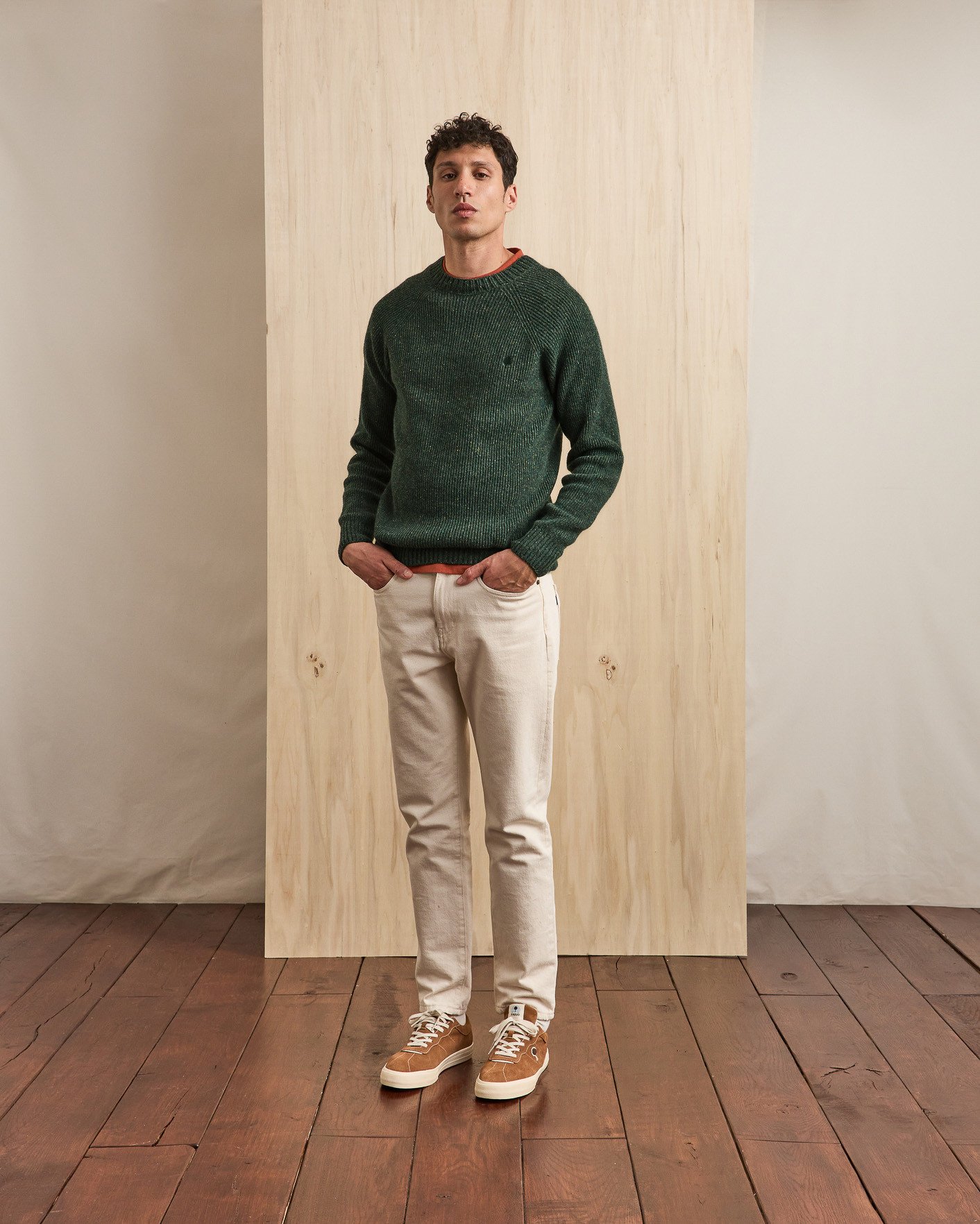 Pull en laine kaki - FREHEL