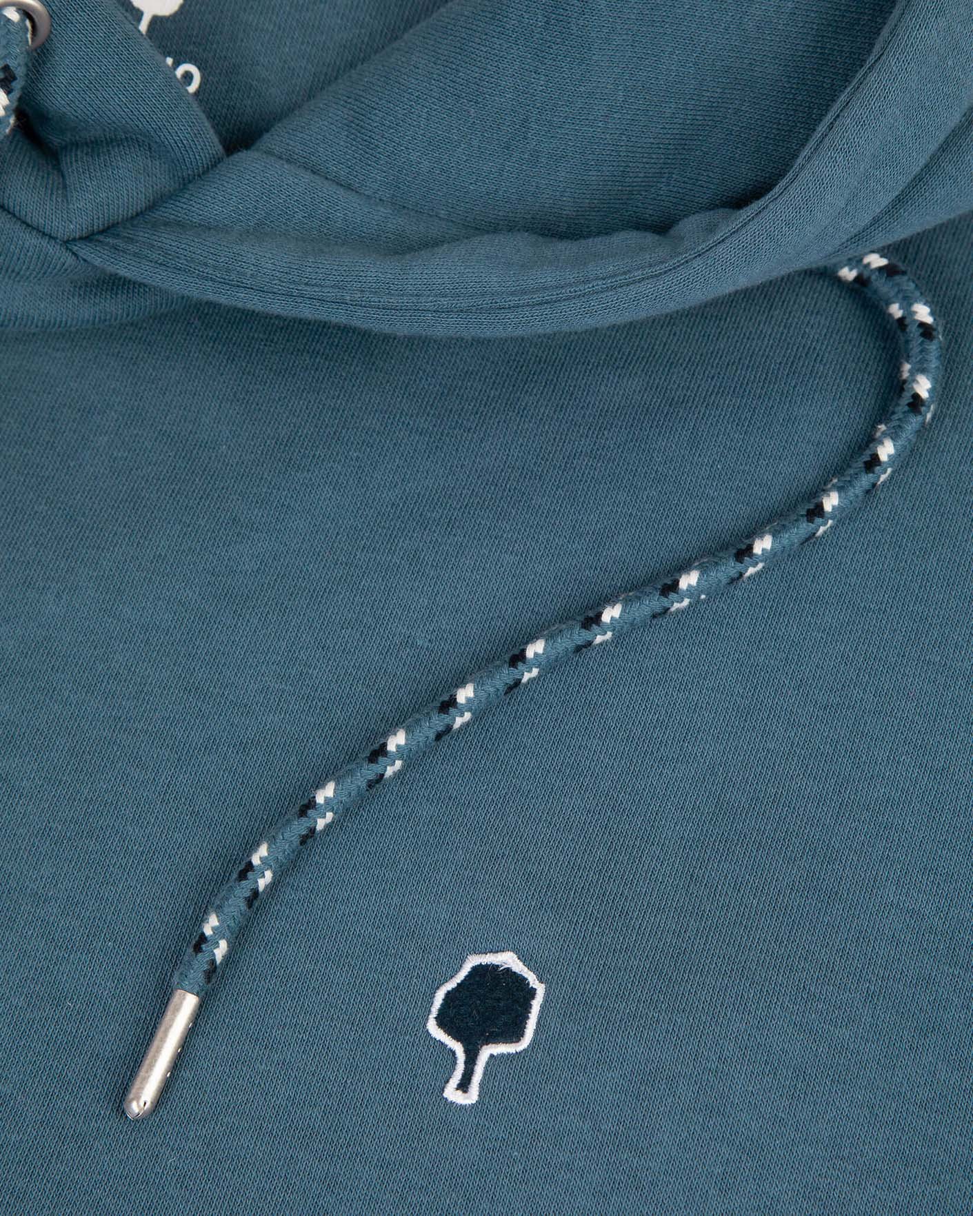 Sweat à capuche bleu coton - DIRAC