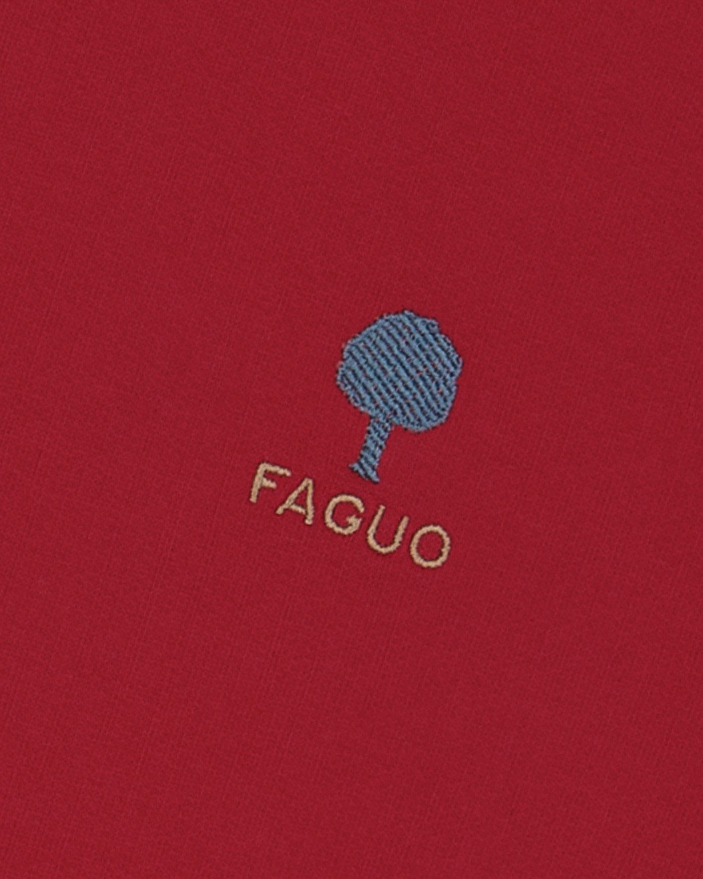 Sweat col rond oversize rouge foncé - FANGO