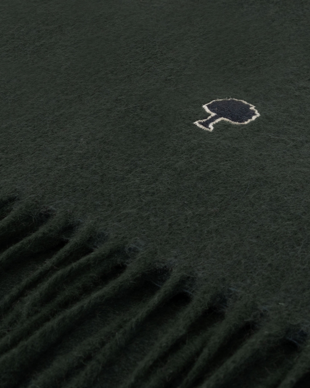 Echarpe vert foncé laine et cachemire - SCARF