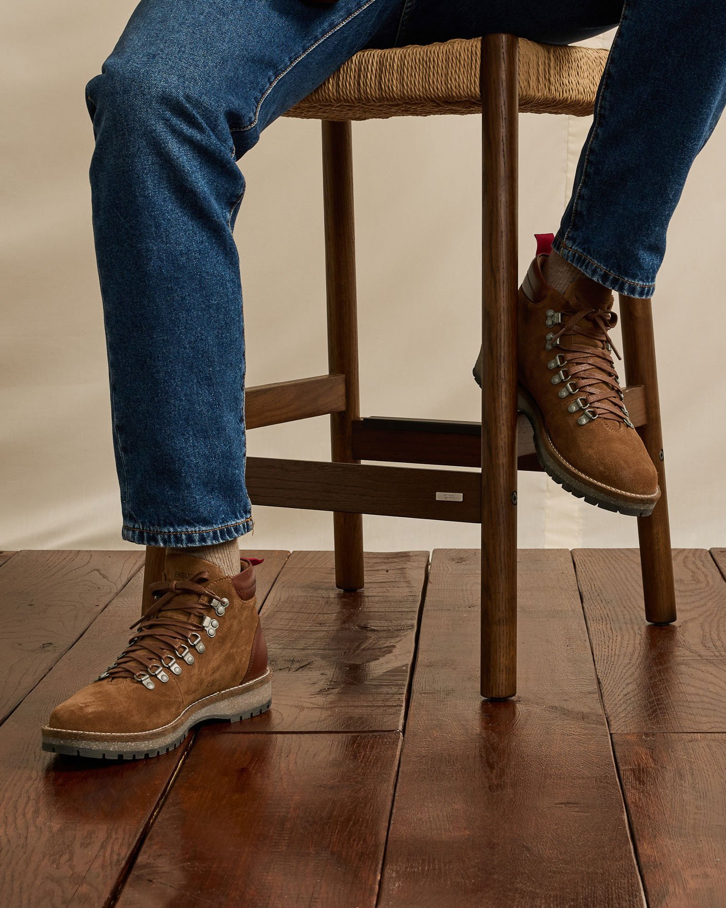 Boots camel cuir suède - HAWTHORN