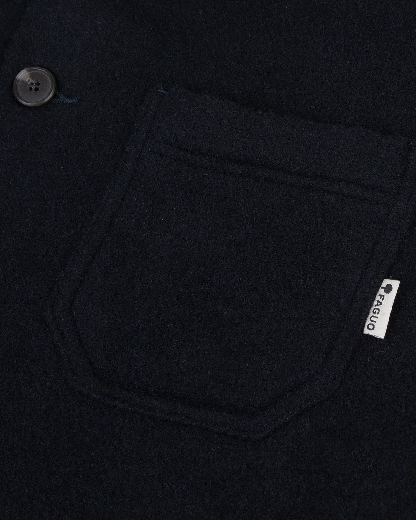 Veste en laine bleu marine - LORGE