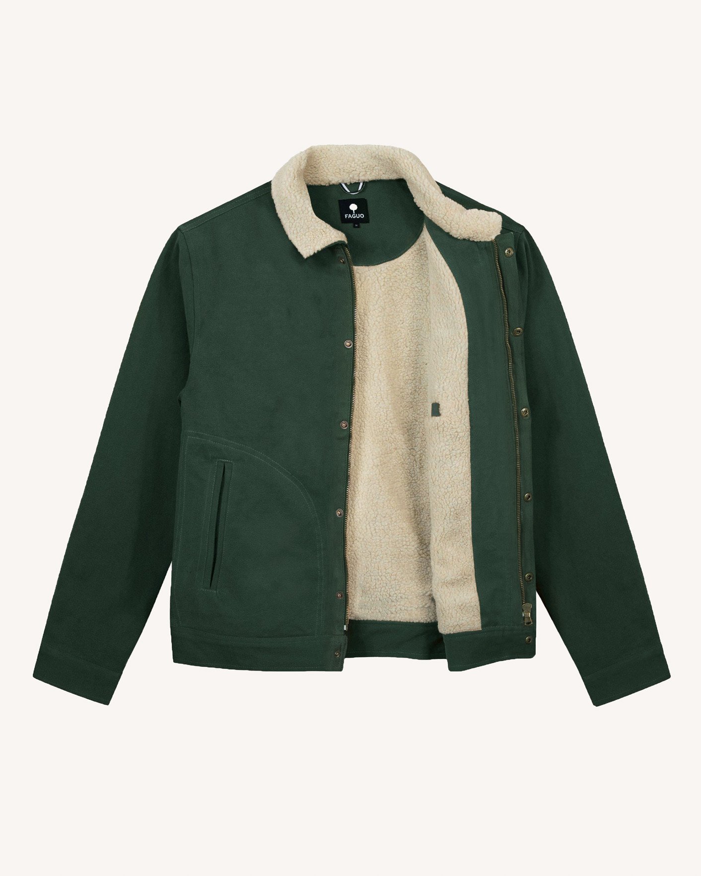Blouson coton vert foncé - SEILLON