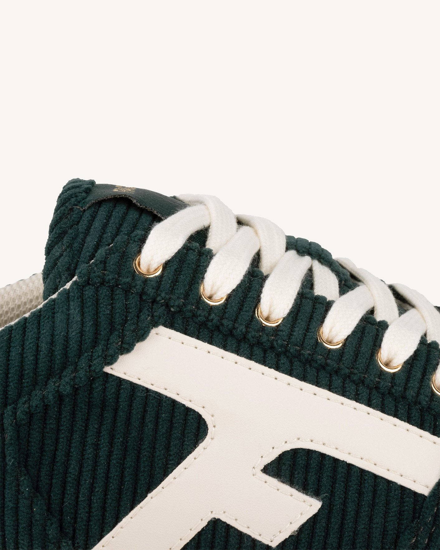 Baskets en velours vert foncé - WALNUT PLATFORM