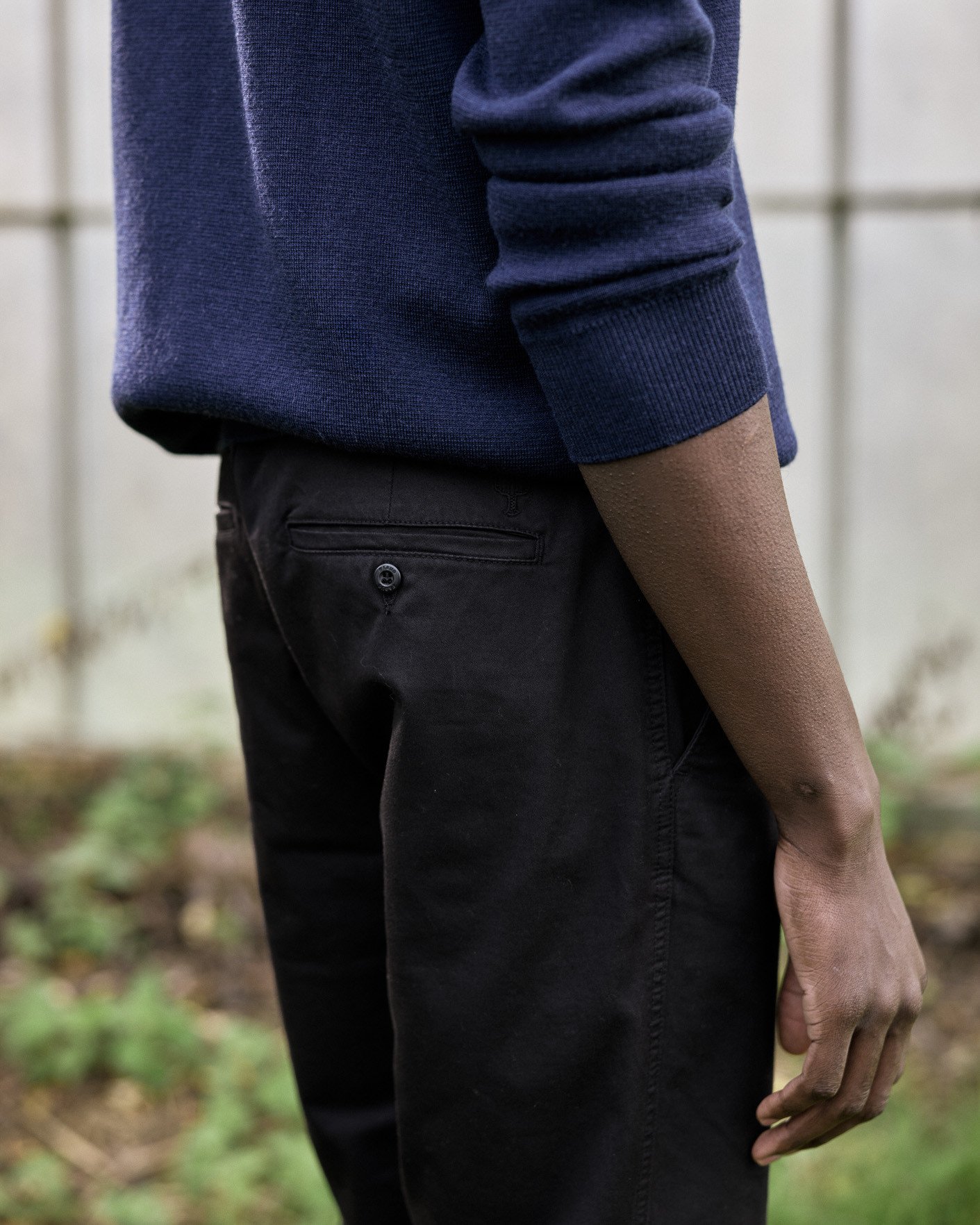 Chino noir coton - BRIX REGULAR