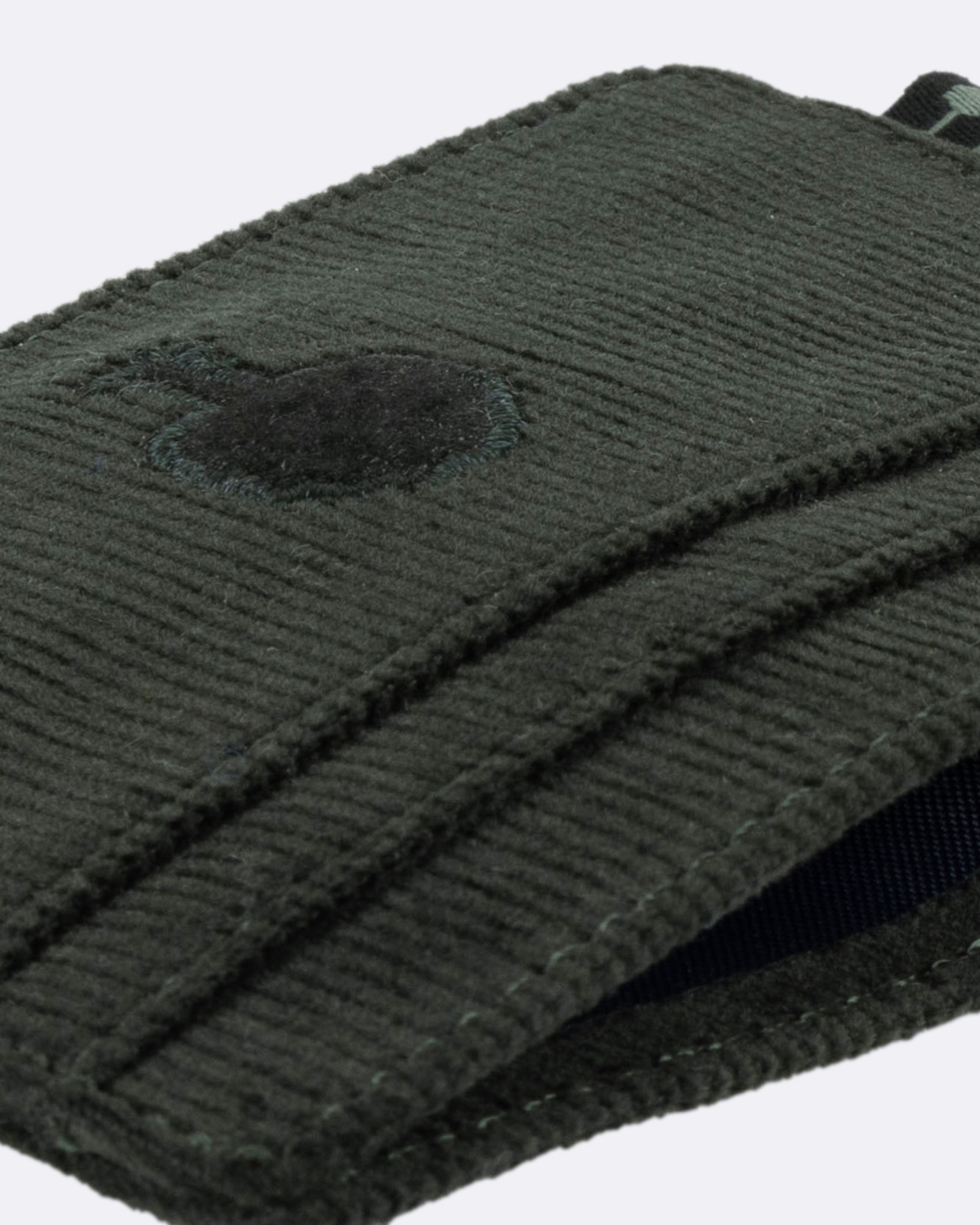 Porte-carte vert foncé coton