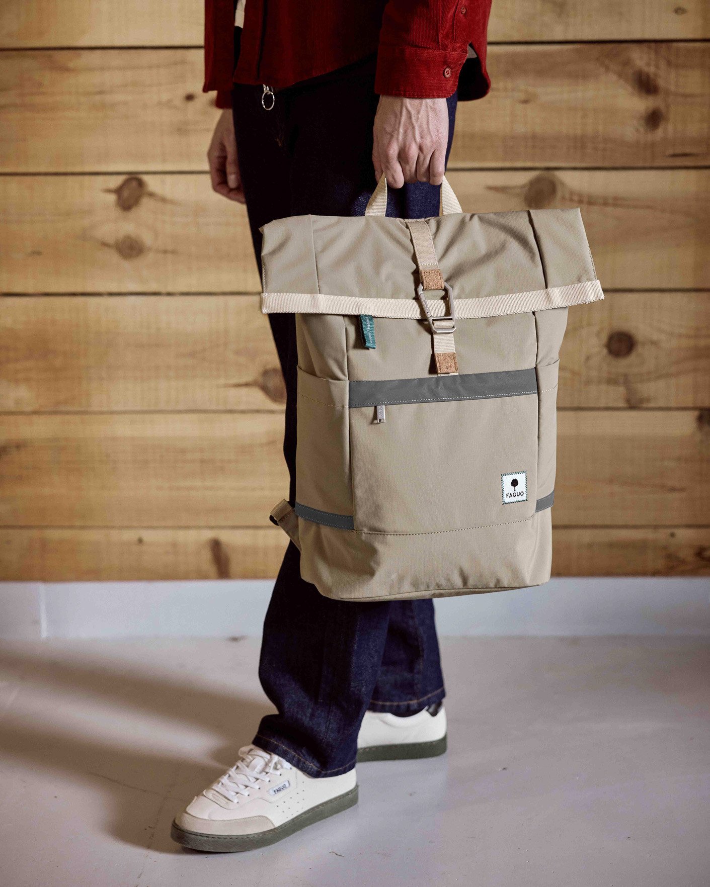 Sac à dos beige clair - CYCLING MEDIUM