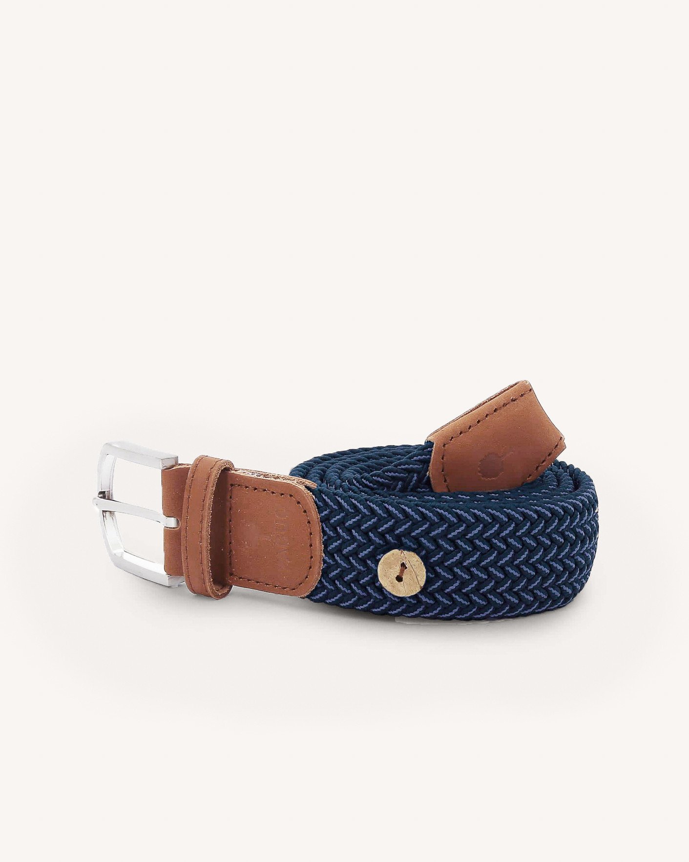 Ceinture bleu foncé & blanc - BELT