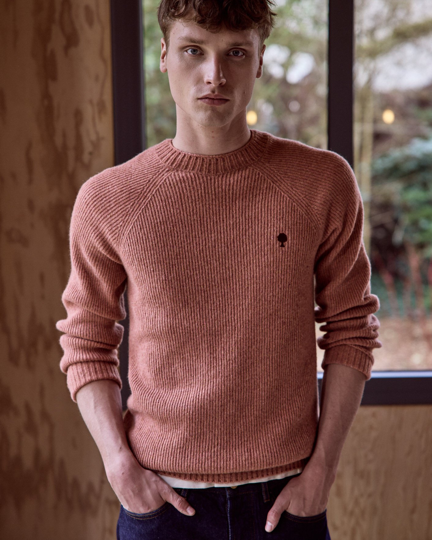 Pull en laine rose clair - FREHEL