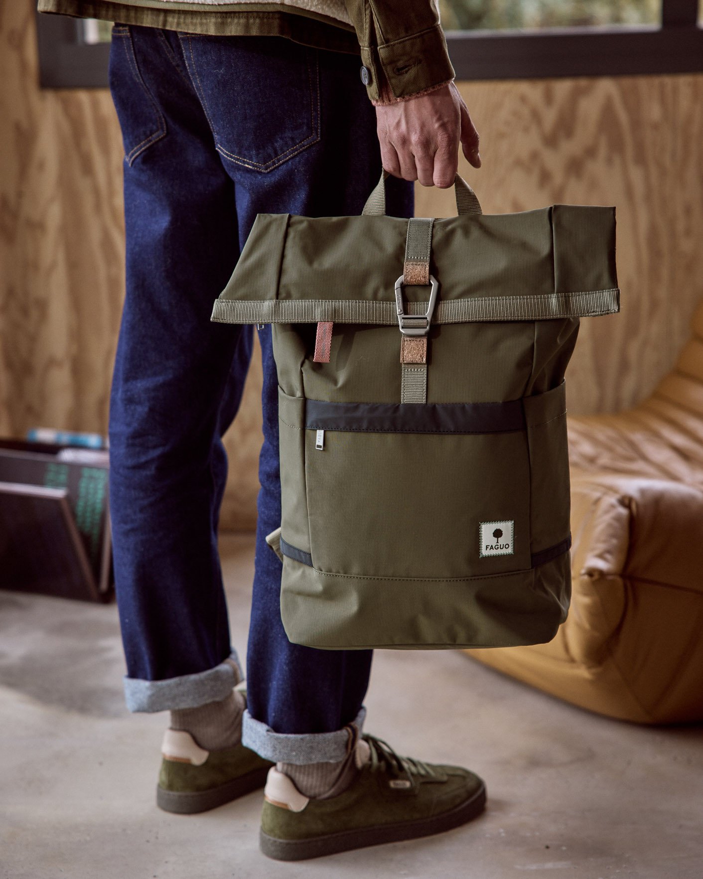 Sac à dos vert olive foncé - CYCLING MEDIUM