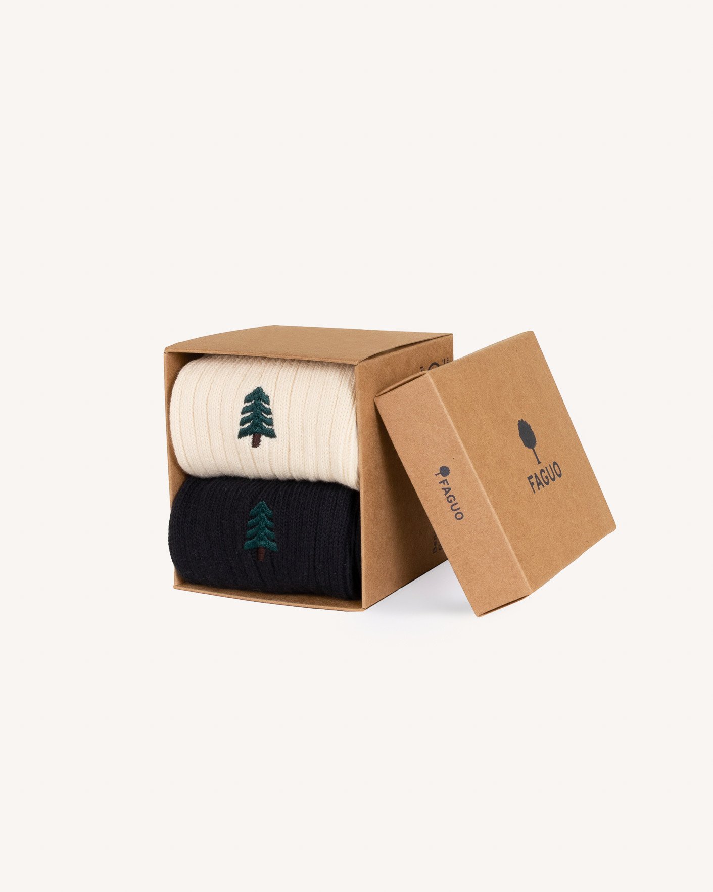 Lot de chaussettes x2 écrues & marine coton - SOCKS