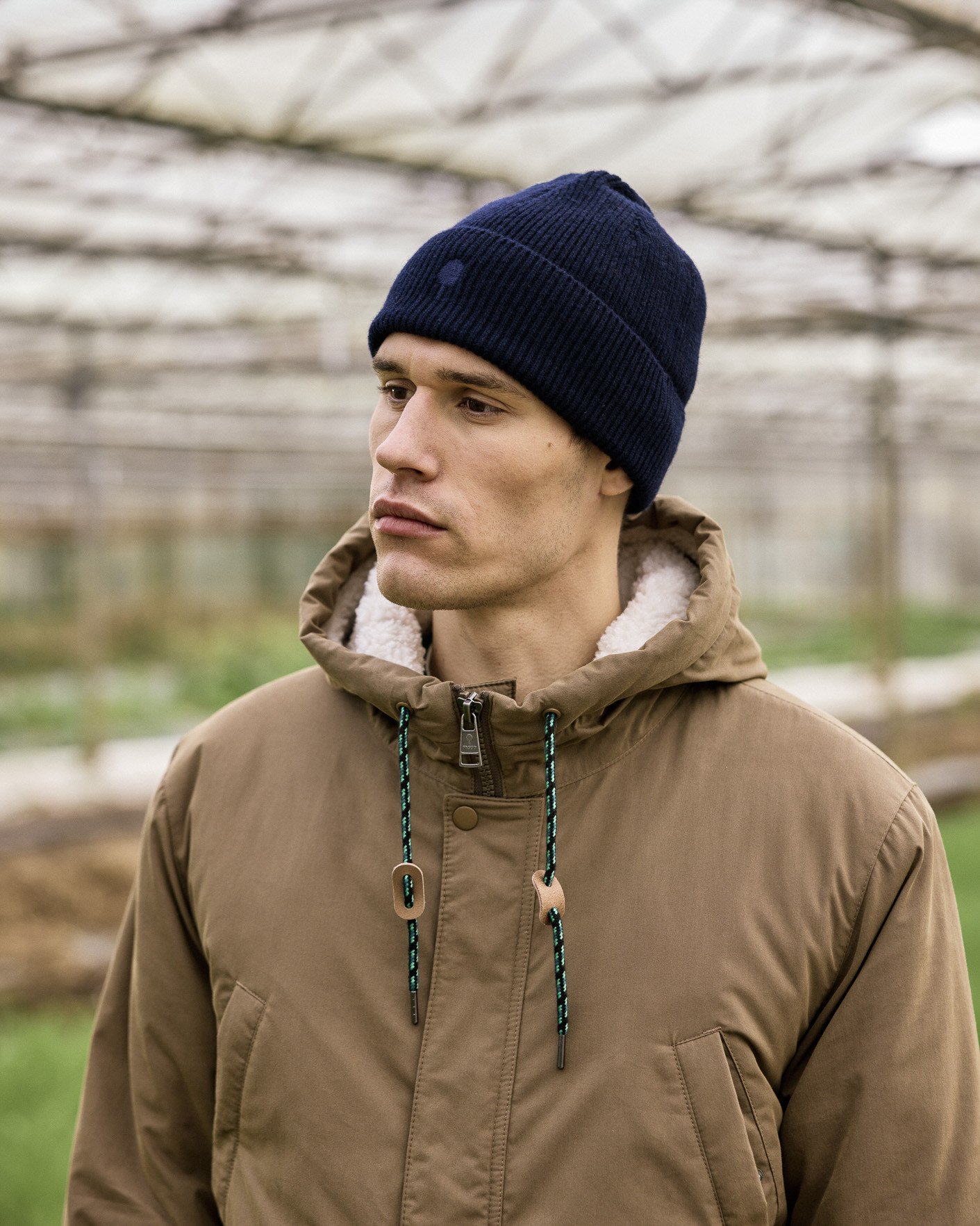 Bonnet bleu marine laine - BEANIE