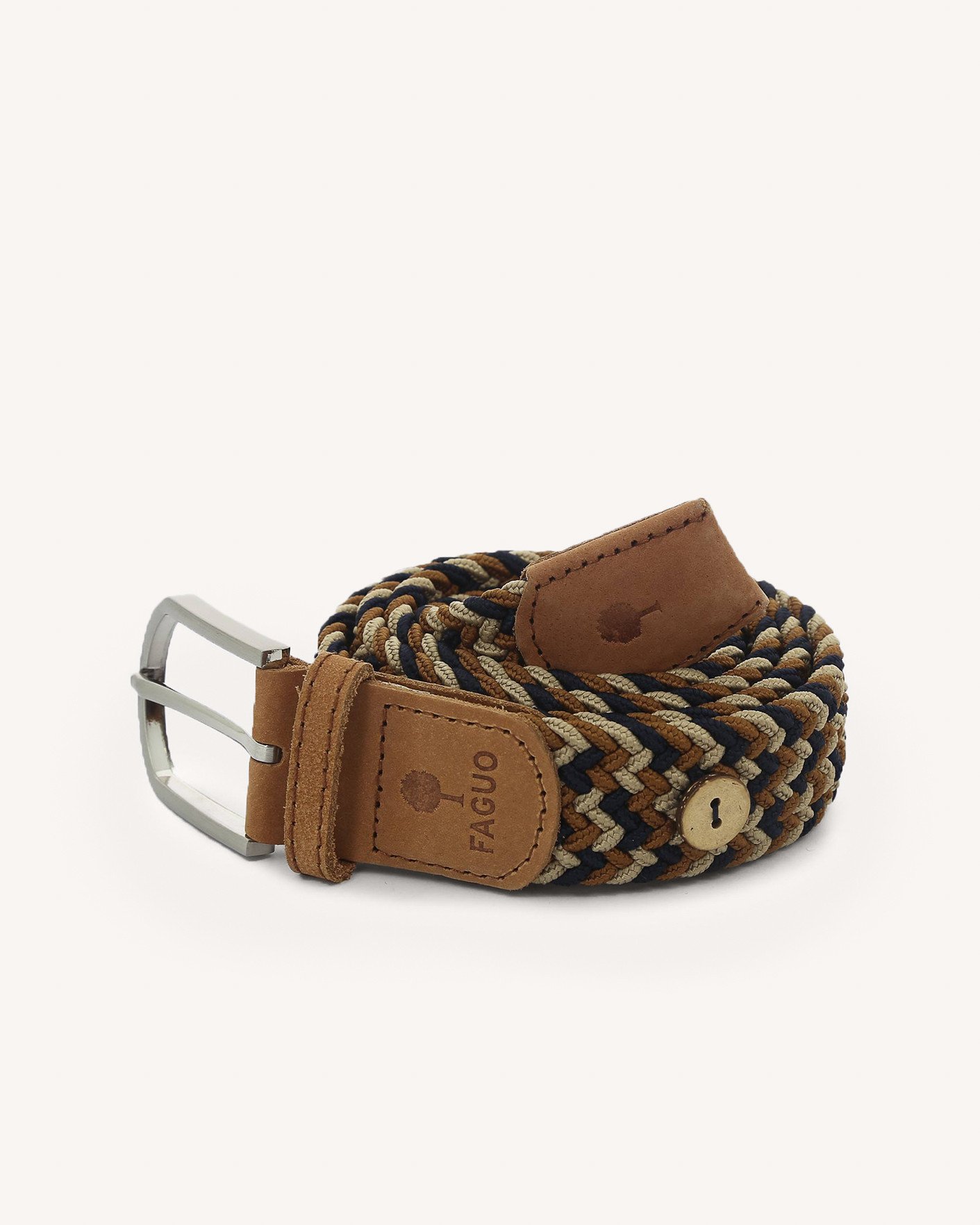 Ceinture bleu marine & beige - BELT