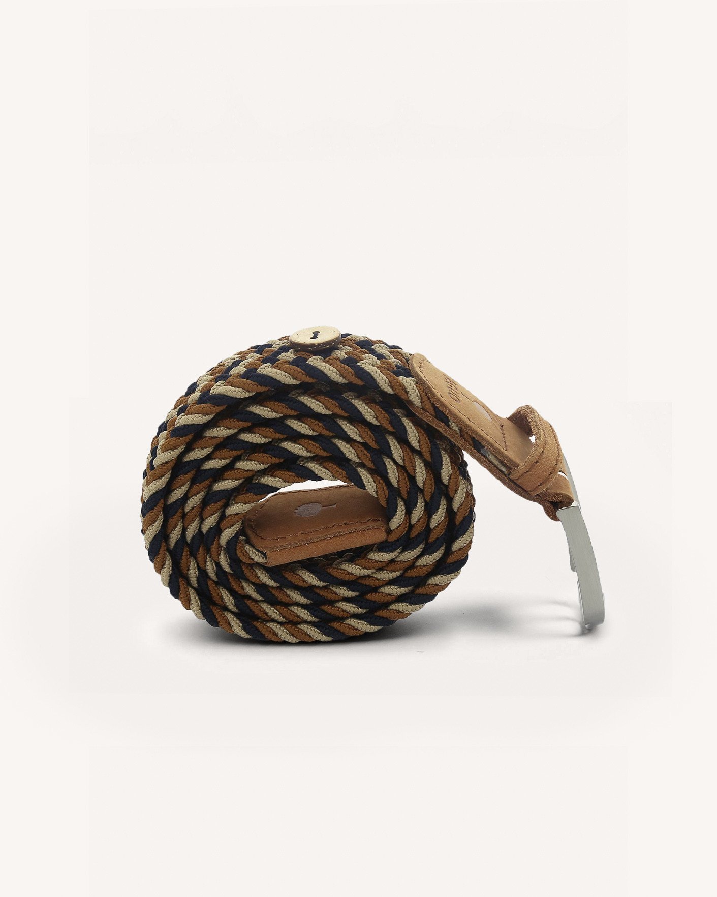 Ceinture bleu marine & beige - BELT