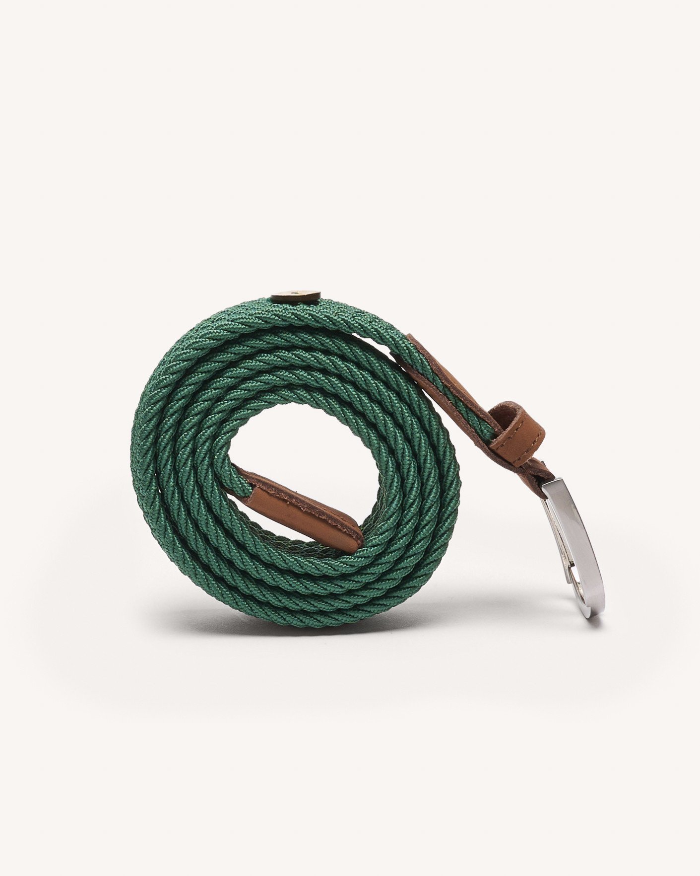Ceinture tressée verte - BELT